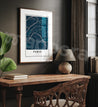 PARIS Map Poster - Modern and design City Print - Mappora