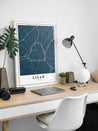 LILLE Map Poster - Colorful Illustrated City Map Print - Mappora