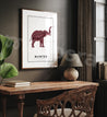 NANTES Map Poster - City Map Wall Decor in a elephant shape - Mappora