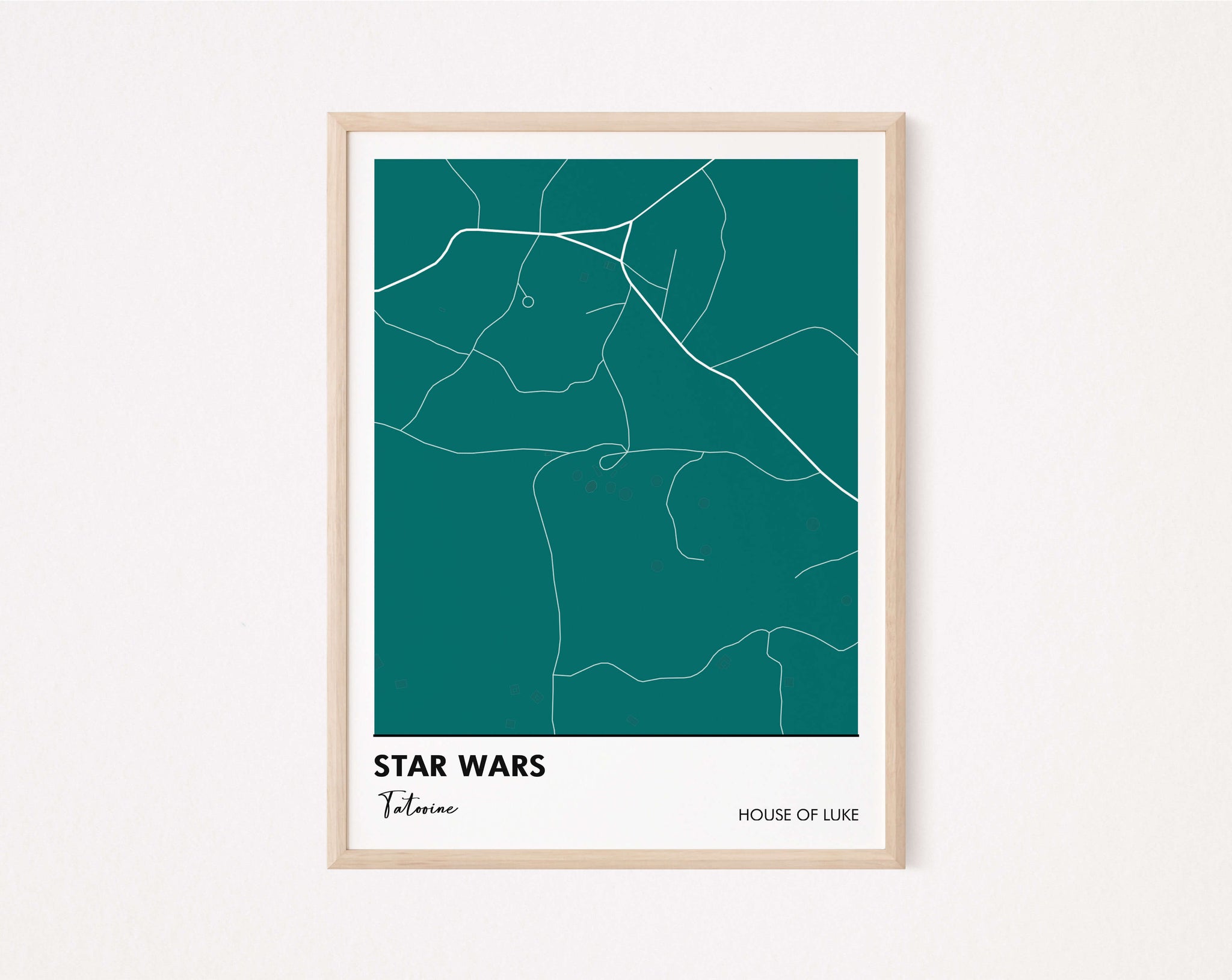 star wars map poster